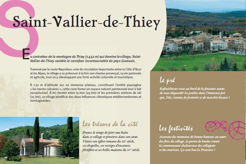 La Casetta Du Village, Calme Et Exterieur Saint-Vallier-de-Thiey Exteriér fotografie